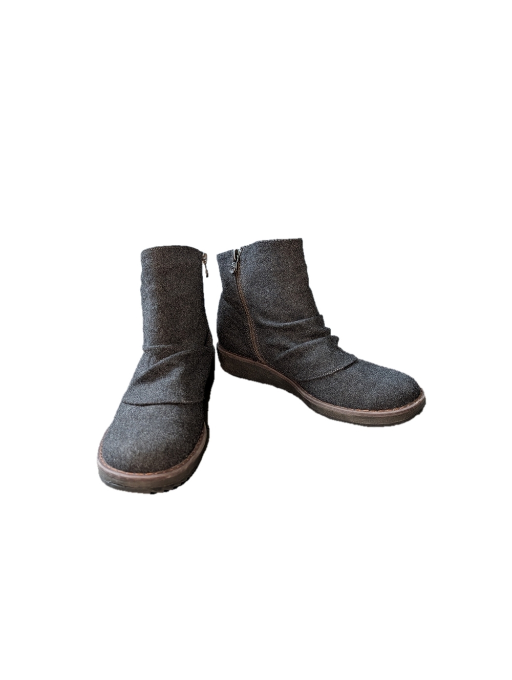 Blowfish Cocoa Ankle Boots, grey flannel. Size 9.5